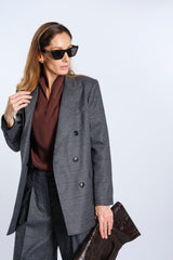 Camicia blusa cioccolato