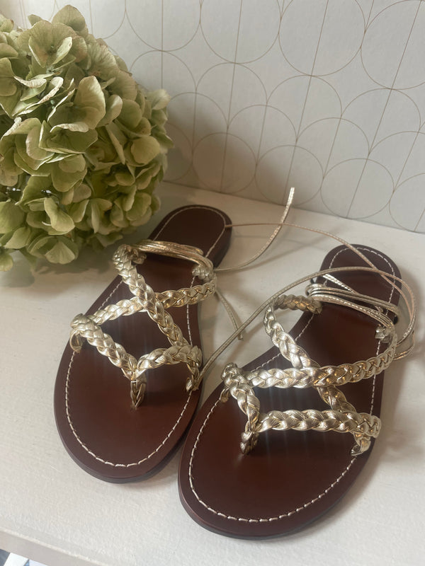 Platinum sandals