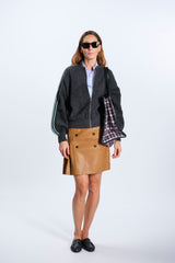 ZIP CARDIGAN IN WOOL