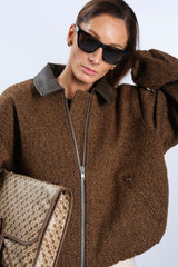 BROWN BOMBER JACKET