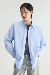 CAMICIA OVERSIZE RIGHE