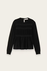 BLACK WOOL SWEATER