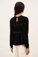 BLACK WOOL SWEATER
