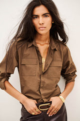 cotton shirt CHOCO