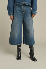 BERMUDA OVER IN DENIM SLAVATO