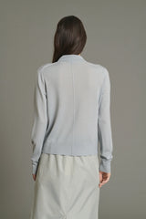 POLO CARDIGAN IN MERINO WOOL