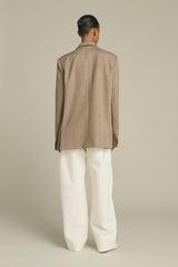 OVERSIZED PRINCE OF WALES BLAZER