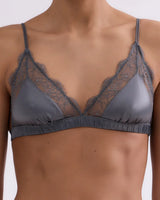 ANTHRACITE LACE BRA