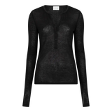SEMI-TRANSPARENT BLACK TOP