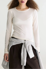 T-SHIRT OFF WHITE MANICA LUNGA