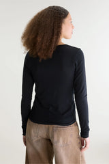 T-SHIRT BLACK MANICA LUNGA