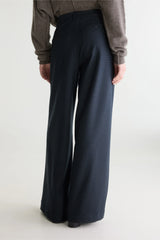 pants MICRO CHECK NAVY