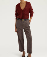 PANTALONE PIED-DE-POULE IN LANA