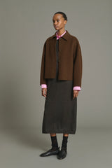 BOXY CHOCOLATE JACKET