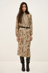 PRINTED MIDI DRESS