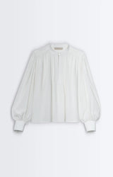 BLUSA IN SETA AVORIO