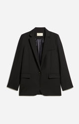 BLACK WOOL MIX BLAZER