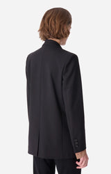 BLACK WOOL MIX BLAZER