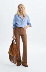OVERSIZED BLUE STRIPED SHIRT