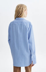 OVERSIZED BLUE STRIPED SHIRT