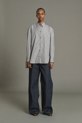 cotton shirt OVERSIZE ANTHRACITE