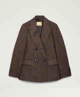 HOUNDSTOOTH JACKET IN PURE WOOL