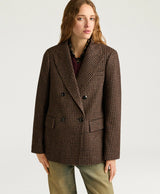 HOUNDSTOOTH JACKET IN PURE WOOL