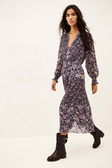 FLORAL MIDI DRESS