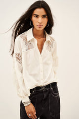 ECRU LACE SHIRT