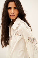 ECRU LACE SHIRT