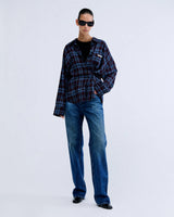 CAMICIA A QUADRI A MANICHE LUNGHE