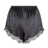 PANTALONCINI IN SETA GRIGIO ANTRACITE