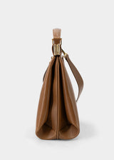 BORSA IN PELLE DI VITELLO COGNAC