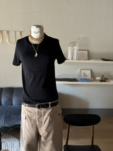 short sleeve round neck T-shirt