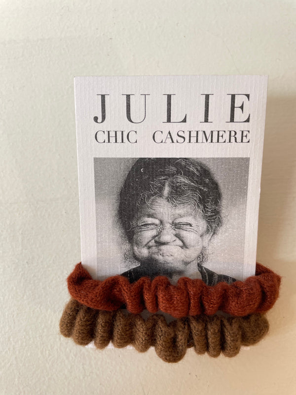 Scrunchies in Cashmere Terra