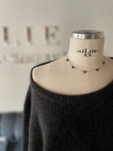 Maglia girocollo over soft cashmere
