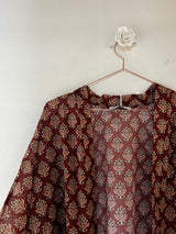 KIMONO FANTASIA BURGUNDY