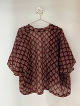 KIMONO FANTASIA BURGUNDY