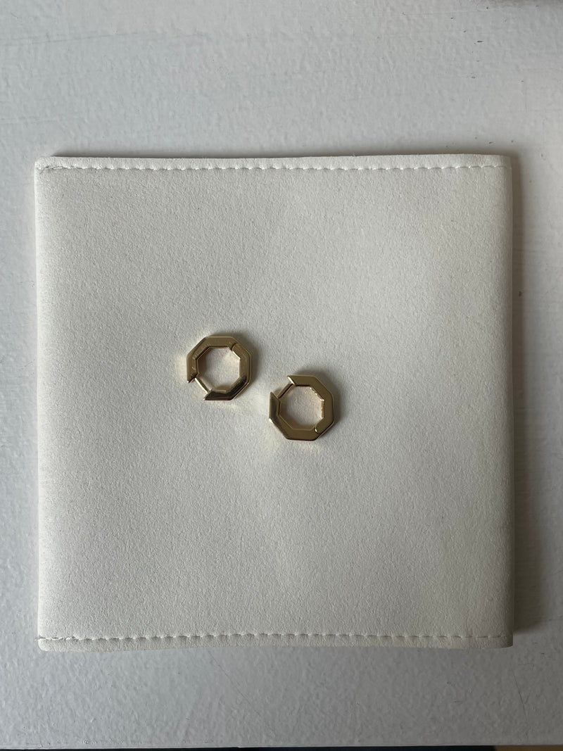 Orecchini mini ottagono