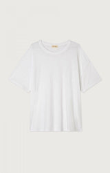 T-shirt girocollo manica corta jersey fiammato
