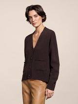 CARDIGAN IN LANA MOGANO RELAXED