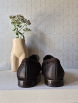 DARK BROWN SUEDE LOAFERS