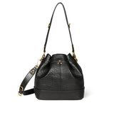 Borsa secchiello in pelle