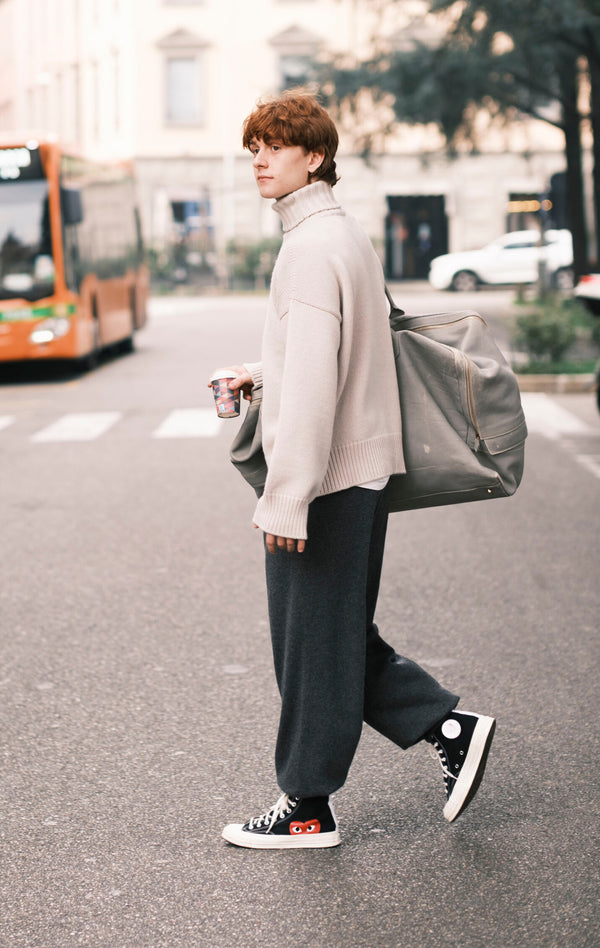 ELKE I Pantalone jogging in cashmere