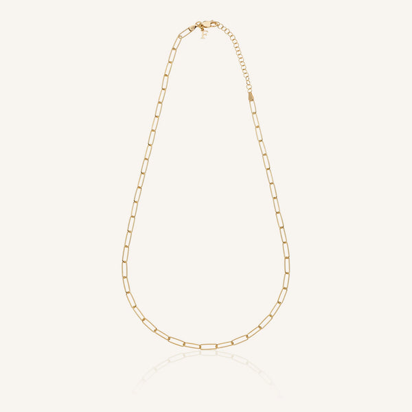 Gold 'clip' necklace