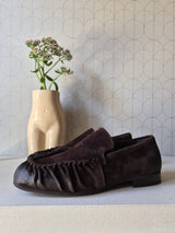 DARK BROWN SUEDE LOAFERS