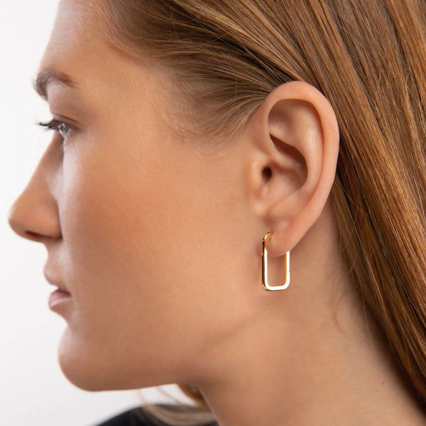 Rectangle 'erato' earrings