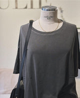 Oversize round neck t-shirt