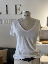 T-shirt en décolleté en jersey flammes