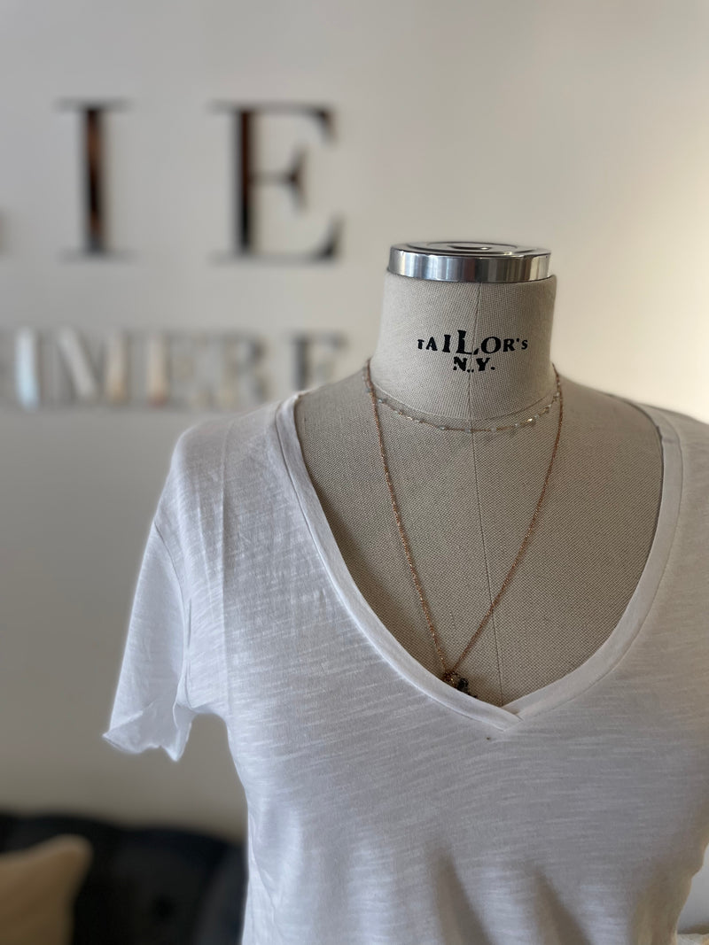 T-shirt en décolleté en jersey flammes